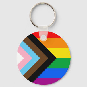 LGBTQ+ Progress Prilag Schlüsselanhänger