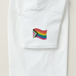 LGBTQ+-Progress-Prix-Flag bestickter T - Shirt