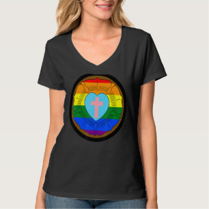 Lgbtq Progress Prix Lutheran Rose Gay Transgender T-Shirt