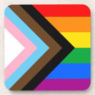 LGBTQ+ Progress Stolz Getränkeuntersetzer