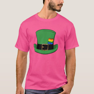 LGBTQ Proud Gay Lesbian Flag St Patricks Day Lepr T-Shirt
