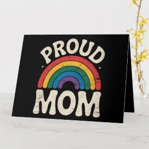 LGBTQ Proud Mama Gay Pride Rainbow Mother Day Karte