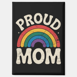 LGBTQ Proud Mama Gay Pride Rainbow Mother Day Magnet