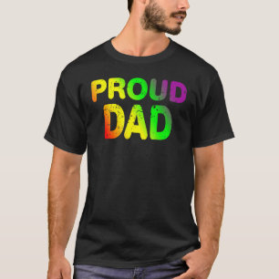 Lgbtq Proud Vater Gay Pride Lgbt Ally Rainbow Pate T-Shirt