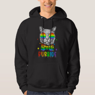 Lgbtq Purride Ally Gay Pride Regenbogenflagge Katz Hoodie