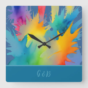 Lgbtq Quadratische Wanduhr