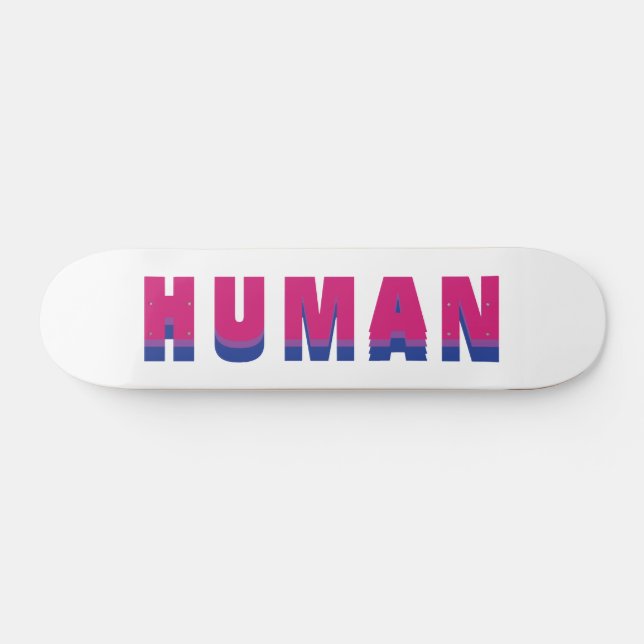LGBTQ Rainbow Bisexuelle Flag Farben Skateboard (Horizontal)