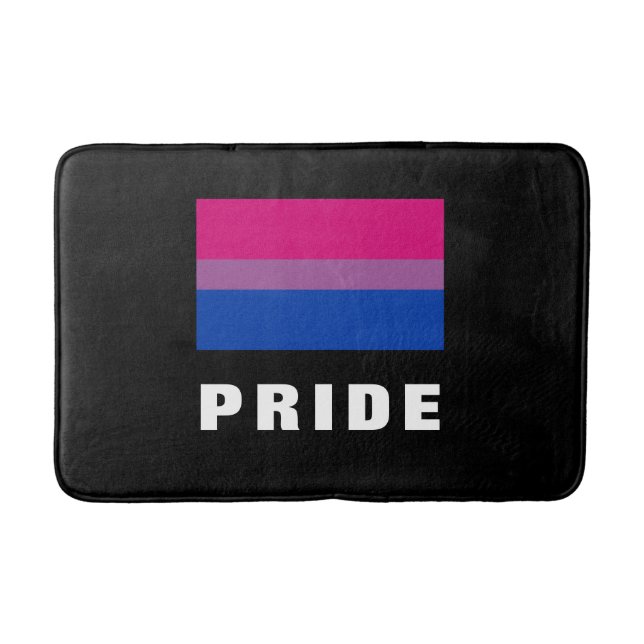 LGBTQ Rainbow Bisexueller Stolperflagge Benutzerde Badematte (Vorderseite)