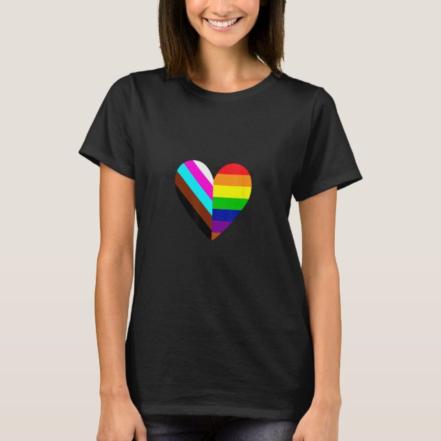 LGBTQ Rainbow Flag Gay Pride Graphics T-Shirt (Vorderseite)