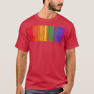 LGBTQ Rainbow Flag Gay Pride Monat Geschenk Barcod T-Shirt