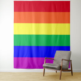 LGBTQ Rainbow Flag Gay Pride Parade LGBTQIA+ Party Wandteppich