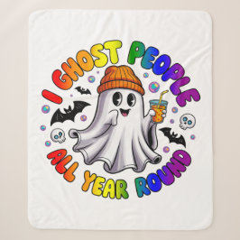 LGBTQ Rainbow Funny Halloween - I Ghost People Sherpadecke
