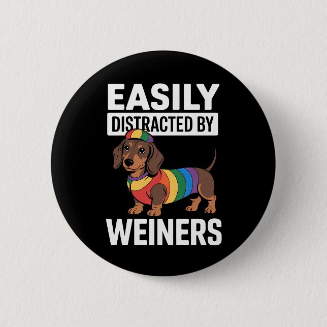 LGBTQ Rainbow Gay Button (Vorderseite)