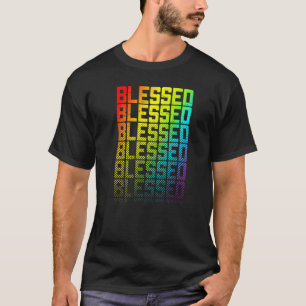 Lgbtq+-Rainbow-Gay Pride Textfade Graphic T-Shirt