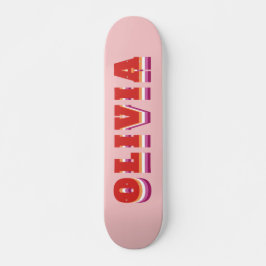 LGBTQ Rainbow Lesbian Pride Flag Individuelle Name Skateboard