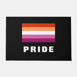 LGBTQ-Rainbow Lesbian-Stolperflagge - Benutzerdefi Fußmatte