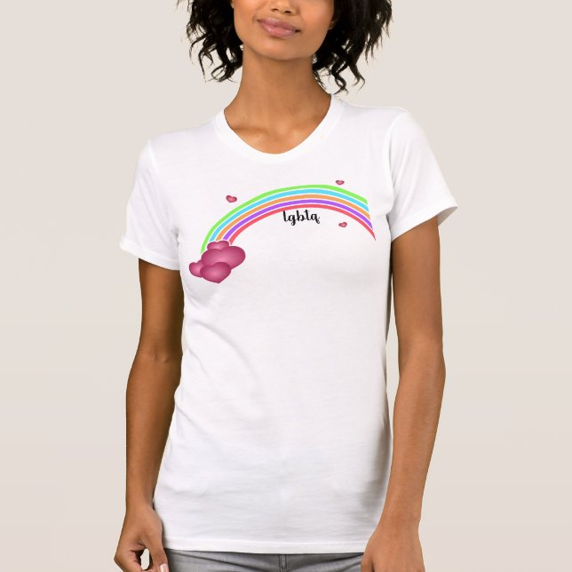 LGBTQ Rainbow T-Shirt (Vorderseite)