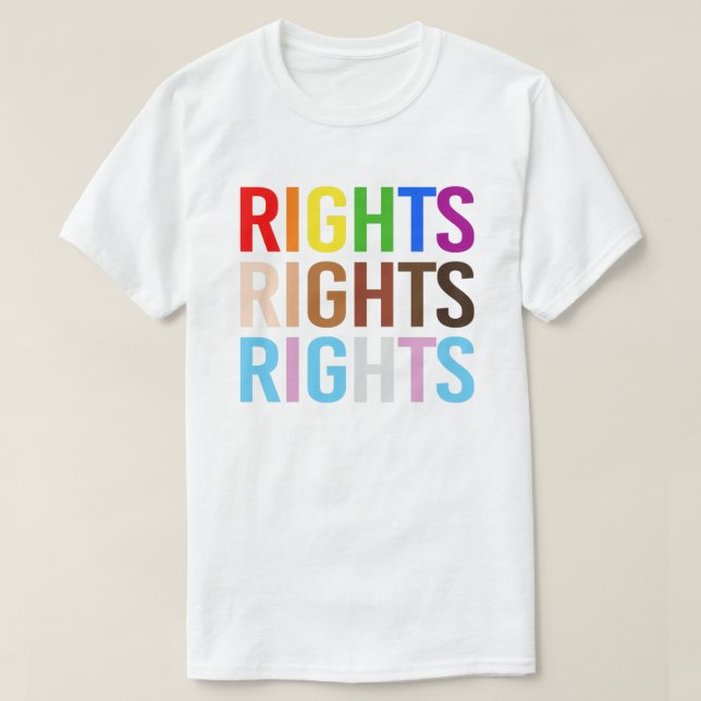 LGBTQ+-Rechte T-Shirt (Design vorne)