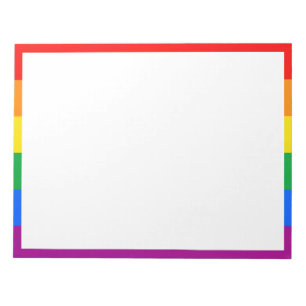 LGBTQ+ Regenbogen-Stolz-Flagge Notizblock