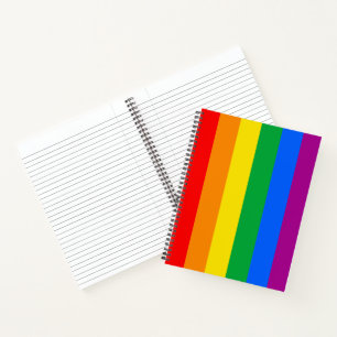 LGBTQ+ Regenbogen-Stolz-Flagge Notizbuch