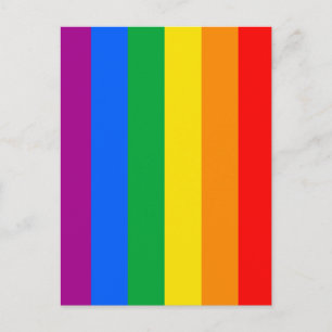 LGBTQ+ Regenbogen-Stolz-Flagge Postkarte