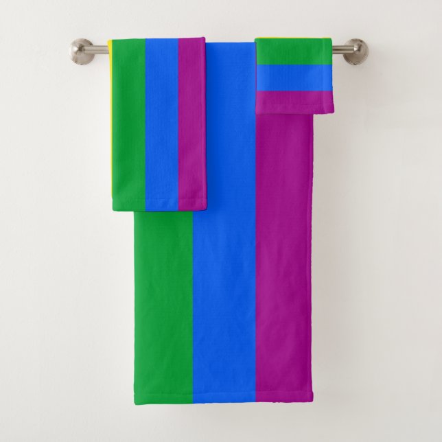 LGBTQ+-Regenbogenfarben Badhandtuch Set (Insitu)