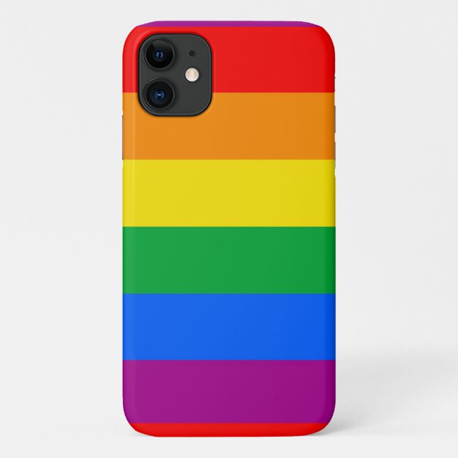 LGBTQ+-Regenbogenfarben Case-Mate iPhone Hülle (Rückseite)