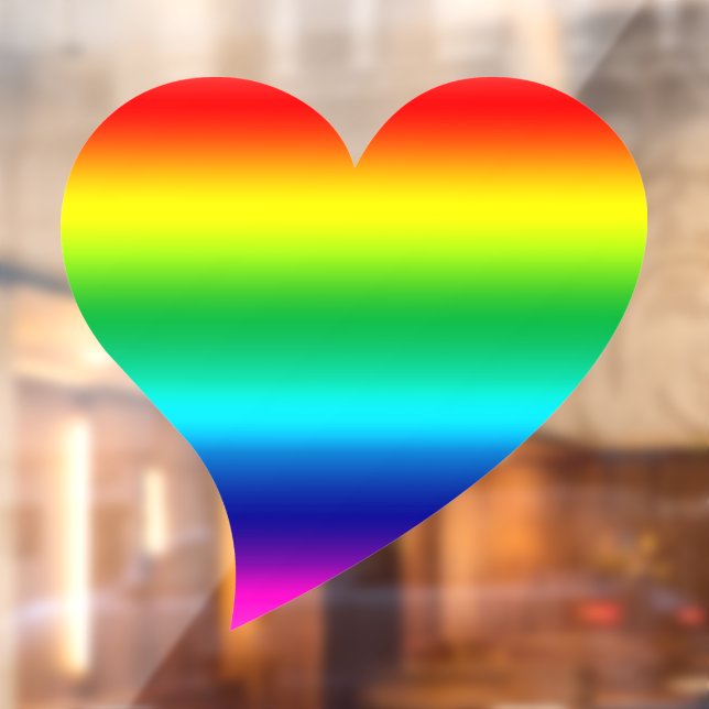 Lgbtq Regenbogenfarben Großherz-Gay Pride Fensteraufkleber (Blatt 2)