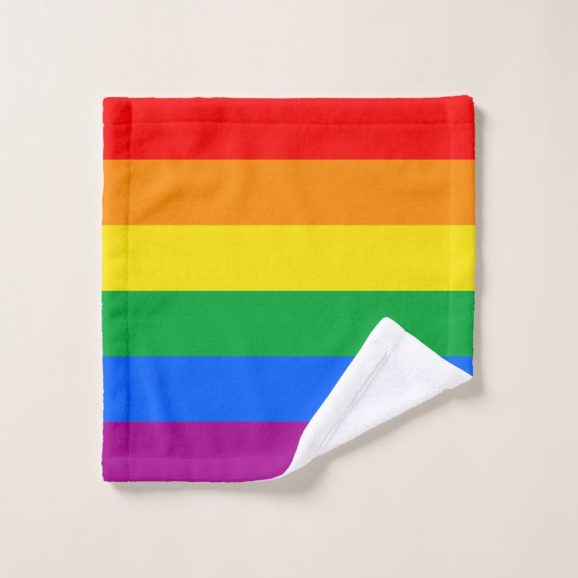 LGBTQ+-Regenbogenfarben Waschlappen (Waschlappen)