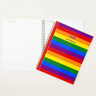 LGBTQ+-Regenbogenfarbenstreifen für den Monat der Planer