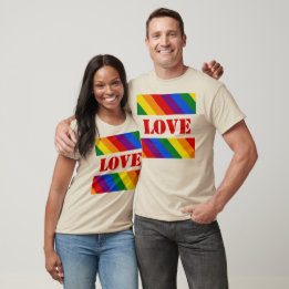 LGBTQ+-Regenbogenfarbenstreifen für den Monat der T-Shirt