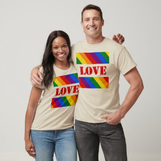 LGBTQ+-Regenbogenfarbenstreifen für den Monat der T-Shirt