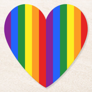 LGBTQ+-Regenbogenfarbenstreifen für den Monat der Untersetzer