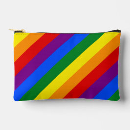 LGBTQ+-Regenbogenfarbenstreifen für den Monat der  Zubehörtasche