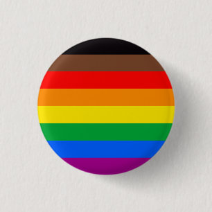 LGBTQ-Regenbogenflagge (8 Streifen) Button