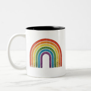 LGBTQ-Regenbogenflagge Gay Pride LGBT-Bewusstsein Zweifarbige Tasse