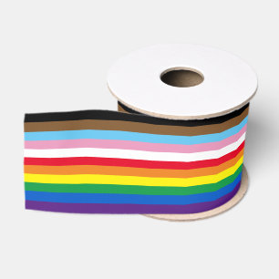 Lgbtq-Regenbogenflagge mit 11 Streifen inklusive s Ripsband