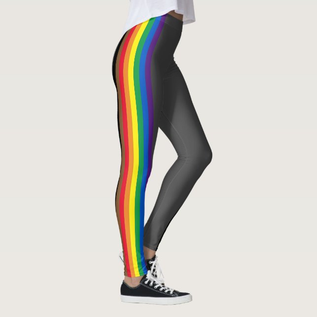 Lgbtq Regenbogenstreifen Gay-Philly-Stolly-Fahne g Leggings (Rechts)