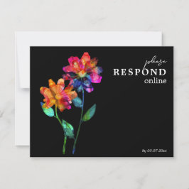 🌈 LGBTQ Respond Online Petals & Pride  RSVP Karte