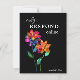 🌈 LGBTQ Respond Online  Petals & Pride  RSVP Karte