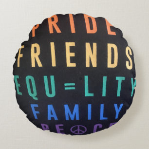 LGBTQ Rundkissen Rundes Kissen
