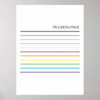 LGBTQ Schlicht Pride Regenbogenfarben Progress Pri