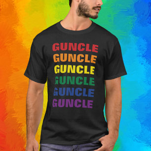 LGBTQ Schwulen Stolz Lustig und Funny Gay Onkel Gu T-Shirt