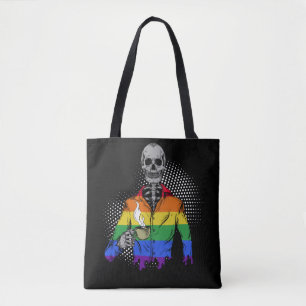LGBTQ Skeletttrinken Kaffeelose Tasche