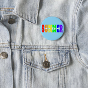 LGBTQ Sommer Stimmung Regenbogen Stolz Button