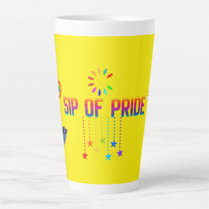 LGBTQ SONNENSEITE SIEGEL DES STOLZES gelb 0,6l Milchtasse