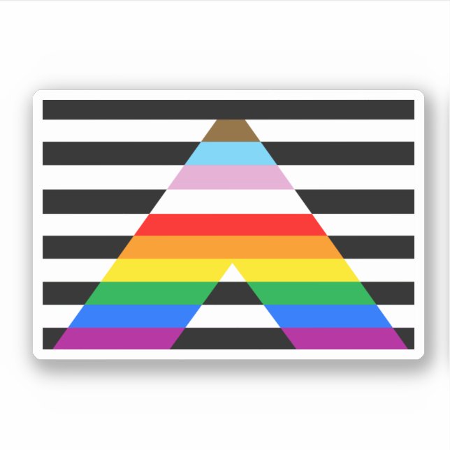 LGBTQ-Statusanzeige Aufkleber (Vorderseite)