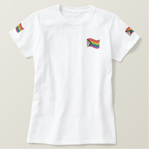 LGBTQ+-Statusanzeige Besticktes T-Shirt
