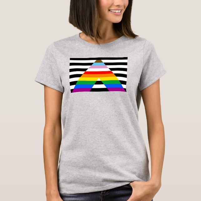 LGBTQ-Statusanzeige T-Shirt (Vorderseite)