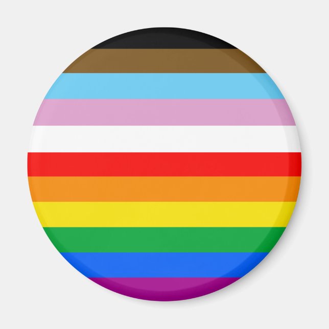 LGBTQ+-Statusmarkenstreifen Magnet (Vorne)